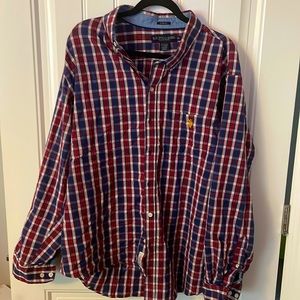 US POLO ASSN button down stretch fit.